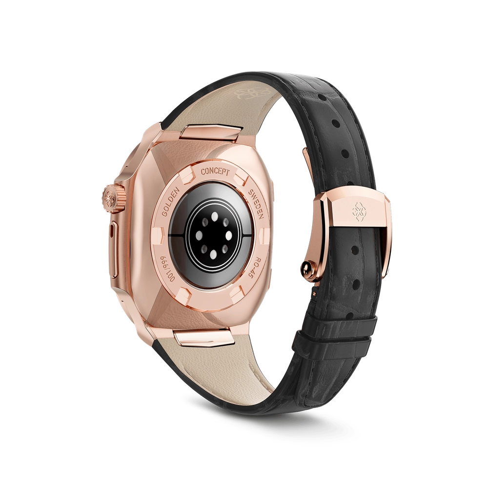 Корпус Apple Watch 45mm - ROYAL45 - Rose Gold Leather