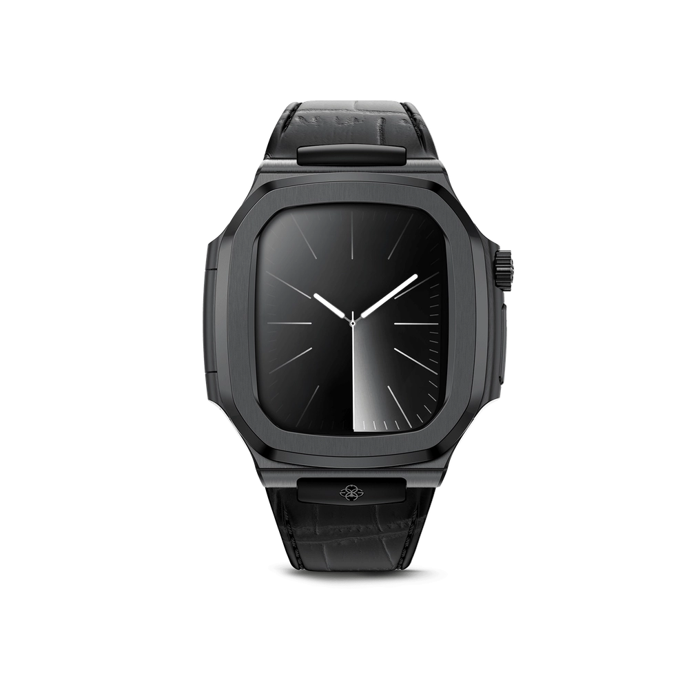 Корпус Apple Watch 45mm - ROYAL45 - Black Leather