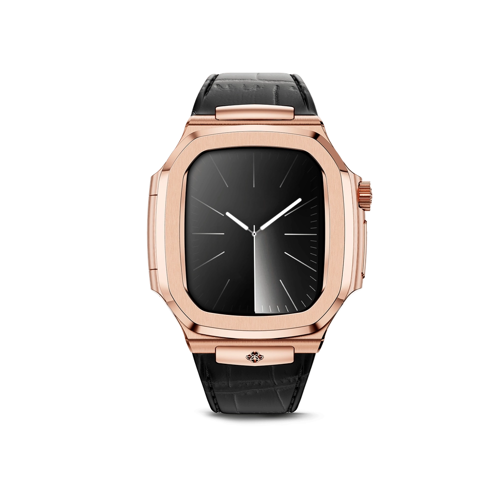 Корпус Apple Watch 45mm - ROYAL45 - Rose Gold Leather