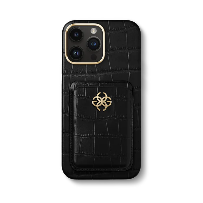 Чехол с кошельком для iPhone 14 Pro Max - Gold
