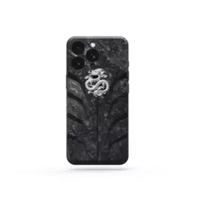 Чехол для iPhone на магните - RSC16 Dragon - Silver